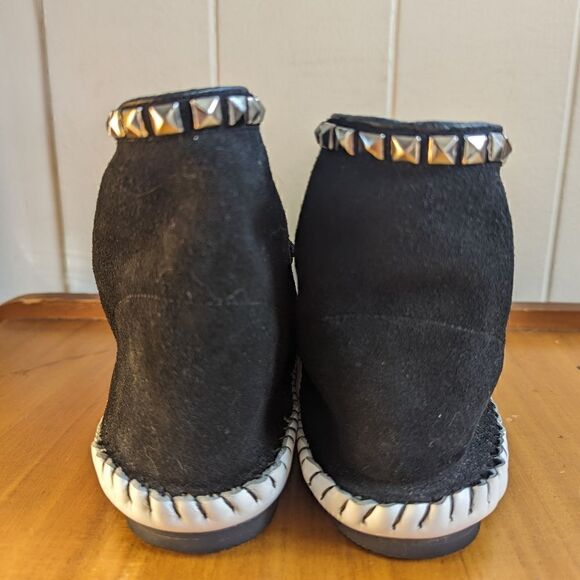 Jeffrey Campbell Studded Booties Rock Whimsigoth Fairy Grunge Witchy Glam 6 - Picture 7 of 11
